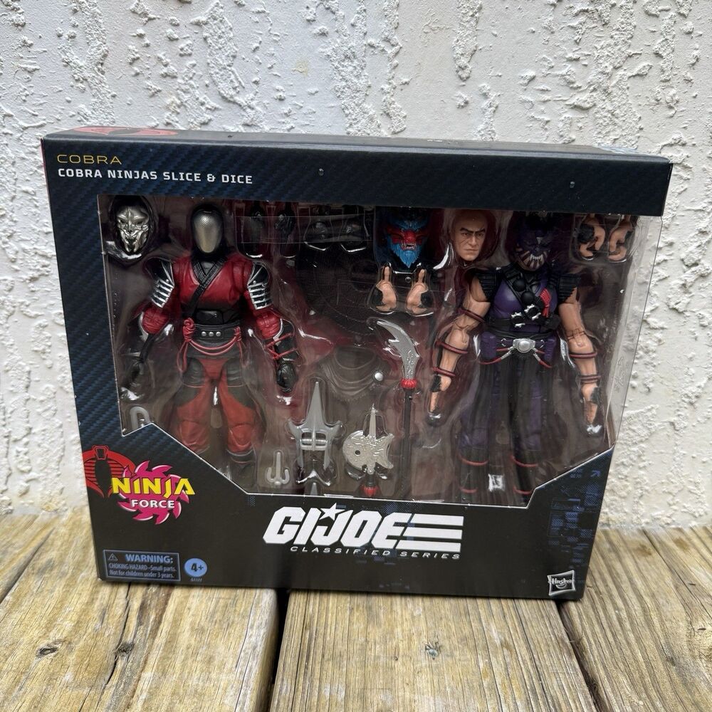 Hasbro G.I. Joe Classified Series Cobra Ninja Force Slice & Dice Boxed Set